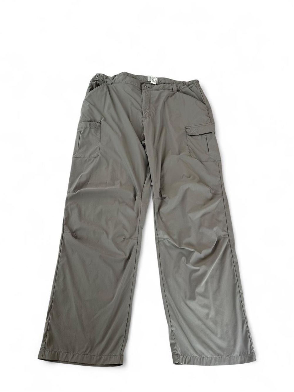 Men xl Gray Cargo Pants Lightweight Utility LL bean